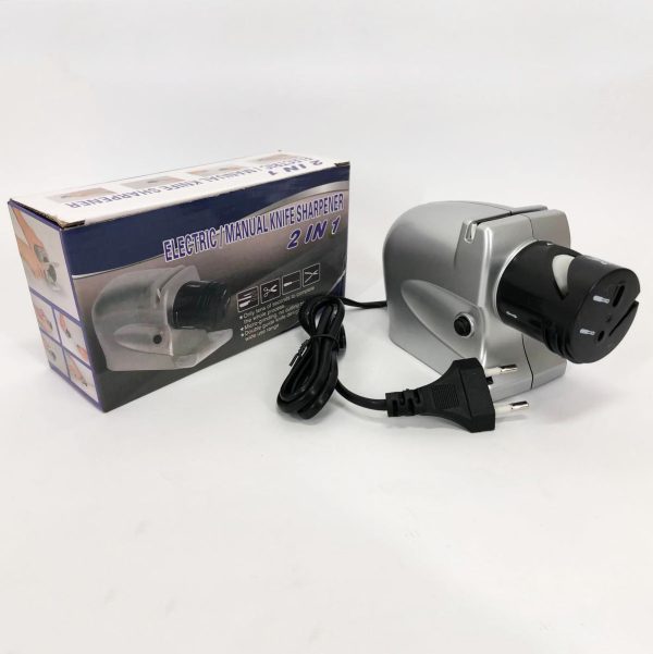 Электрическая точилка для ножей и ножниц ELECTRIC SHARPENER 220В, Электронная точилка для заточки ножей — изображение 15