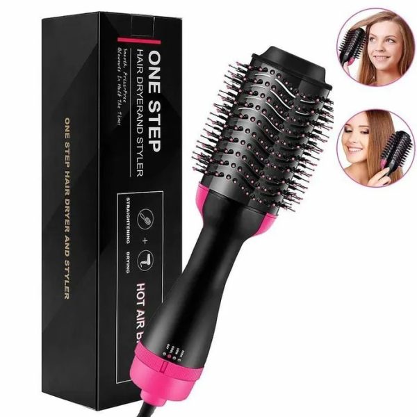 Фен Щетка расчёска 3в1 One step Hair Dryer 1000 Вт 3 режима выпрямитель для укладки волос стайлер с функцией ионизации — изображение 13
