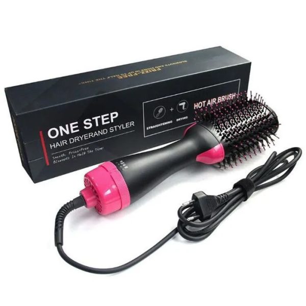 Фен Щетка расчёска 3в1 One step Hair Dryer 1000 Вт 3 режима выпрямитель для укладки волос стайлер с функцией ионизации — изображение 36