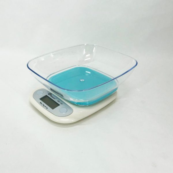 Весы кухонные DOMOTEC MS-125 Plastic, весы пищевые, весы кулинарные. Цвет: голубой — изображение 11