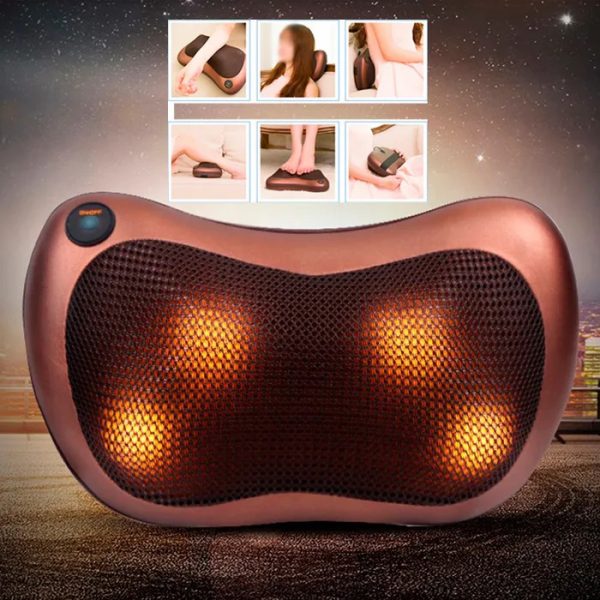 Массажная подушка Car and Home Massage Pillow, массажер для шеи автомобильный — изображение 47
