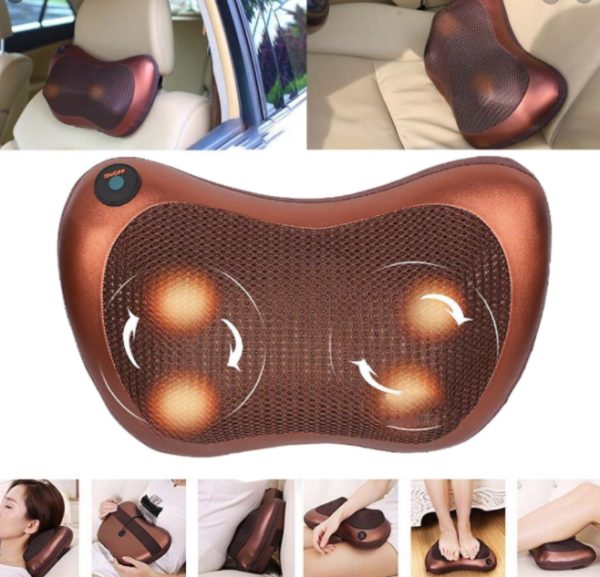 Массажная подушка Car and Home Massage Pillow, массажер для шеи автомобильный — изображение 2