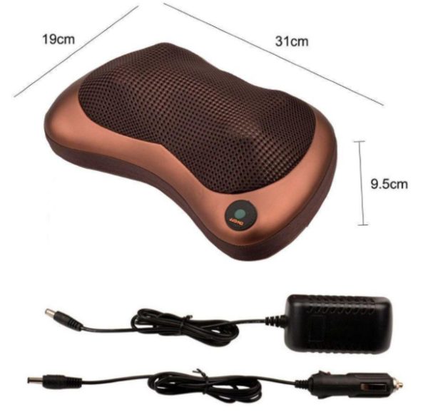 Массажная подушка Car and Home Massage Pillow, массажер для шеи автомобильный — изображение 3