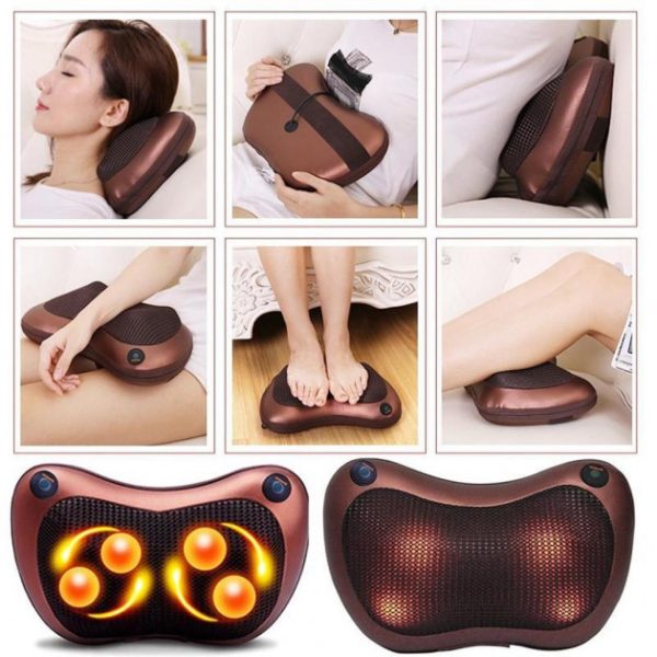 Массажная подушка Car and Home Massage Pillow, массажер для шеи автомобильный — изображение 50